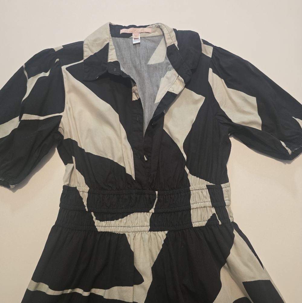 Hutch Alora Midi Dress Cotton Collared Sleeveless Size M - Picture 5 of 12